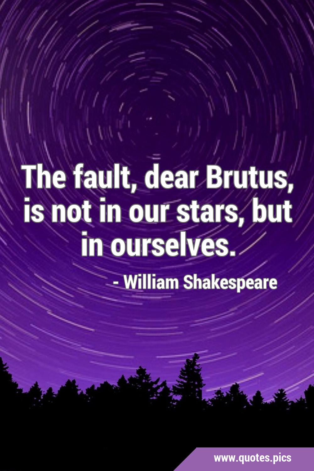 julius caesar quotes fault in our stars